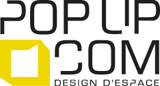 Logo Pop Up Com Design d'espace